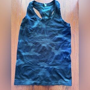 Athleta Black Camo Tank Top